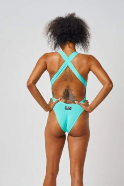 Shark Polewear Benita Bodysuit - Aqua 13 Shark Polewear Benita Bodysuit - Aqua -Pole Wear Shop 12.07.20 02524