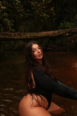 Rolling Lara Bodysuit - Black 15 Rolling Lara Bodysuit - Black -Pole Wear Shop 187A0513