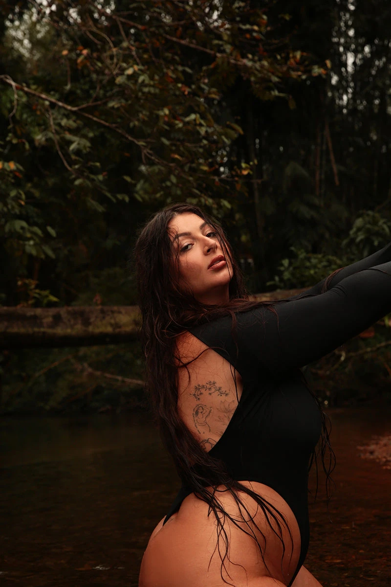 Rolling Lara Bodysuit - Black 7 Rolling Lara Bodysuit - Black - Image 7