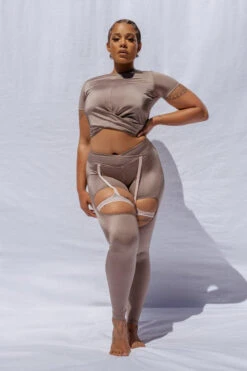 CXIX Confession Garter Leggings - Bronzed -Pole Wear Shop 20 09 24CreaturesofXIX 3