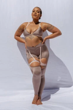 CXIX Confession Garter Leggings - Bronzed -Pole Wear Shop 20 09 24CreaturesofXIX 4
