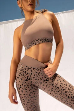 CXIX Gecko Grip Leggings - Dusky Leopard -Pole Wear Shop 20 12 10Creatures 86