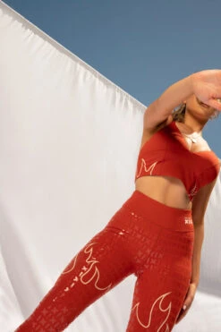 CXIX Fya Gecko Grip Leggings - Red -Pole Wear Shop 20 12 10Creatures 97