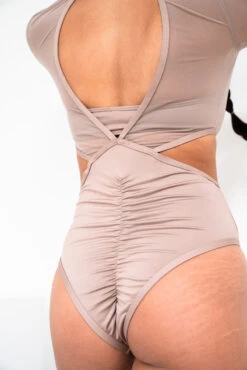 Lunalae Diana Bodysuit - Recycled Mocha -Pole Wear Shop 2021101 LunaLae4602