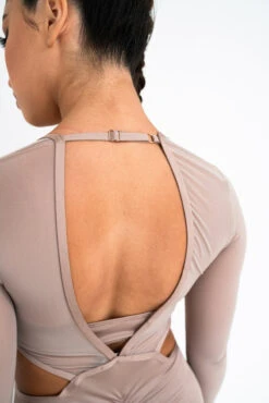 Lunalae Diana Bodysuit - Recycled Mocha -Pole Wear Shop 2021101 LunaLae4608