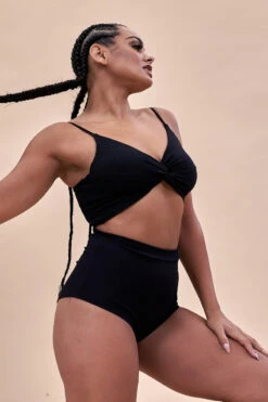 Lunalae High Waist Shorts - Ribbed Black 6 Lunalae High Waist Shorts - Ribbed Black -Pole Wear Shop 221011 LunaLae 01 0035