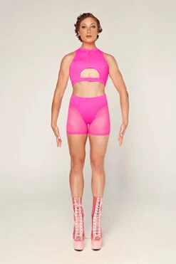 CXIX Dollhaus Mesh Biker Shorts - Barbie Pink -Pole Wear Shop 23 01 03CXIX 12661