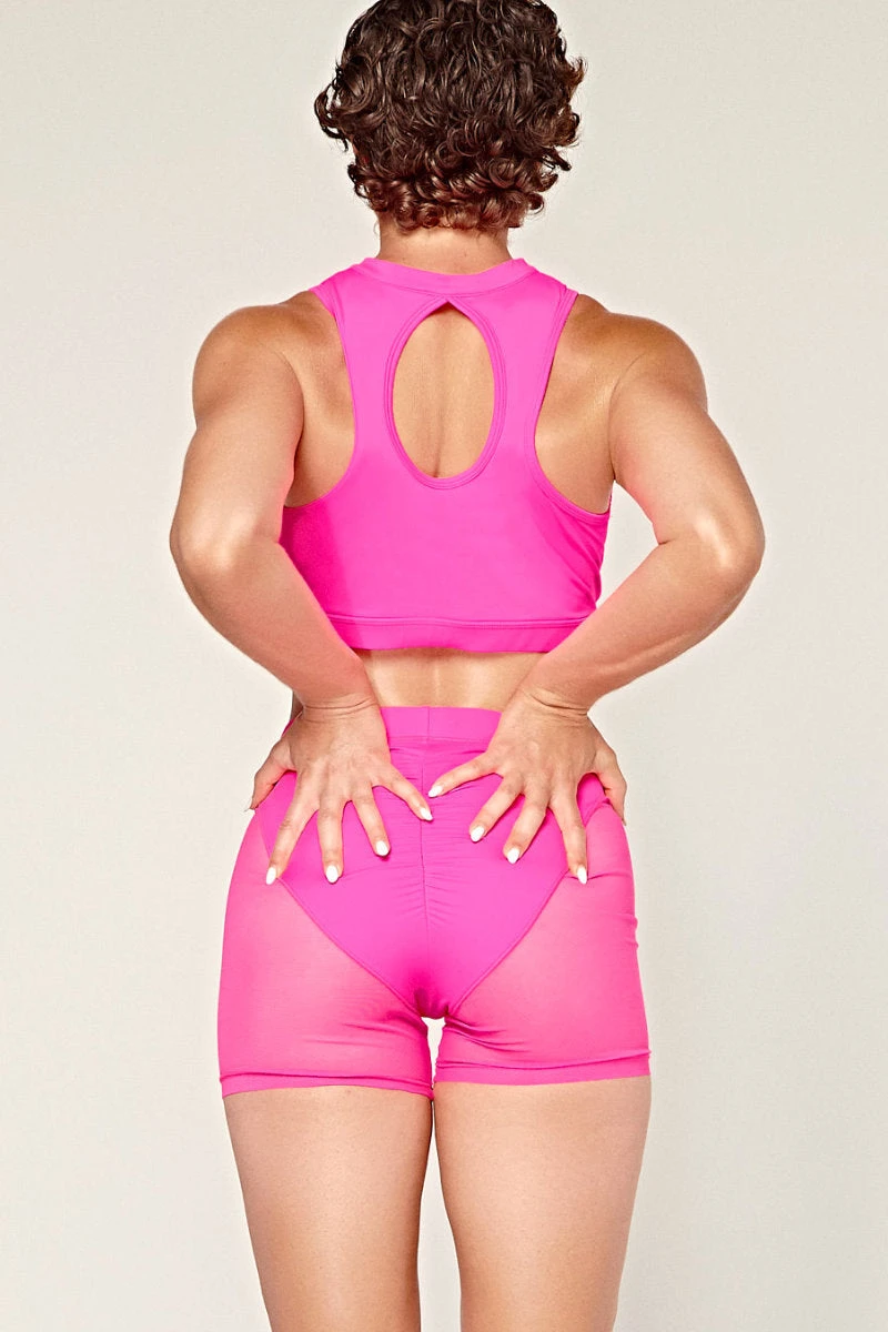 CXIX Dollhaus Sports Bra - Barbie Pink 2 CXIX Dollhaus Sports Bra - Barbie Pink - Image 2