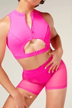 CXIX Dollhaus Mesh Biker Shorts - Barbie Pink -Pole Wear Shop 23 01 03CXIX 12841