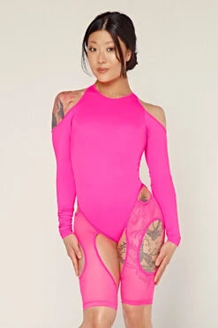 CXIX Dollhaus Mesh Bodysuit - Barbie Pink 9 CXIX Dollhaus Mesh Bodysuit - Barbie Pink -Pole Wear Shop 23 01 03CXIX 4591