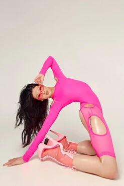 CXIX Dollhaus Mesh Bodysuit - Barbie Pink 11 CXIX Dollhaus Mesh Bodysuit - Barbie Pink -Pole Wear Shop 23 01 03CXIX 5091