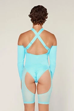 CXIX Dollhaus Mesh Bodysuit - Blue -Pole Wear Shop 23 01 03CXIX 6711