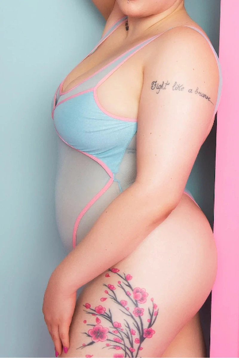 Rolling Vertigo Bodysuit - Blue/Pink 5 Rolling Vertigo Bodysuit - Blue/Pink - Image 5