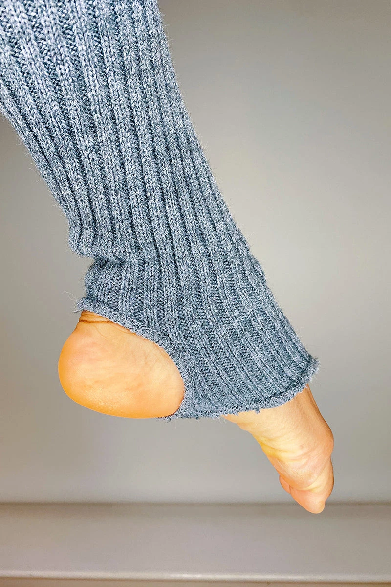 Thigh High Legwarmers - Grey 3 Thigh High Legwarmers - Grey - Image 3