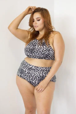 Lunalae Mali Top - Grey Leopard -Pole Wear Shop 6R7A7622