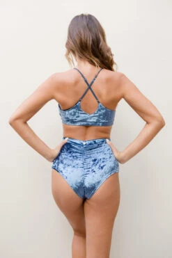 Lunalae Delphine Top - Gunmetal Velvet -Pole Wear Shop 6R7A8002 7ad66096 52cf 46dd bf68 8b1840cf8714