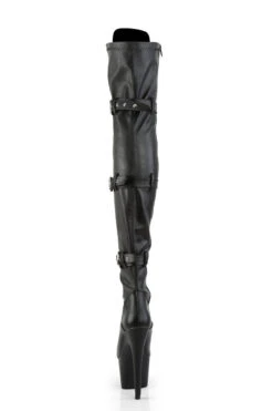 Pleaser USA Adore-3028 7inch Thigh High Pleaser Boots - Matte Black -Pole Wear Shop ADORE 3028 BPU M09