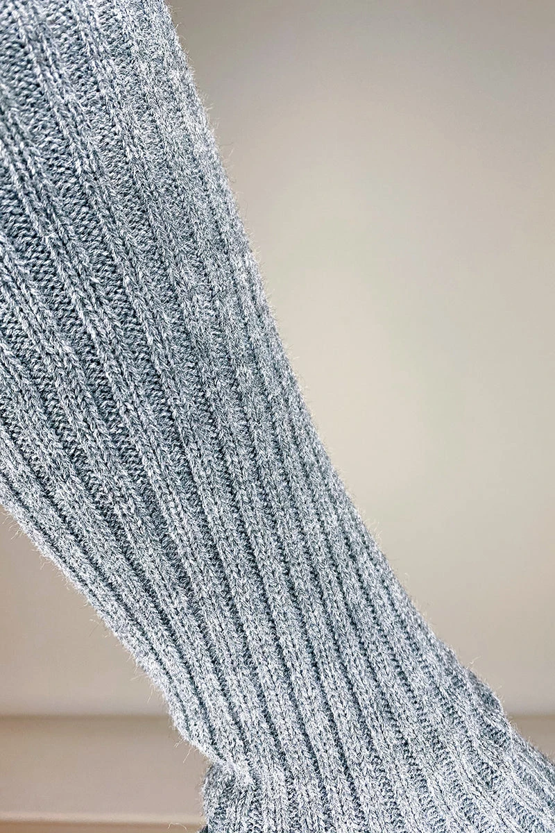 Thigh High Legwarmers - Grey 5 Thigh High Legwarmers - Grey - Image 5