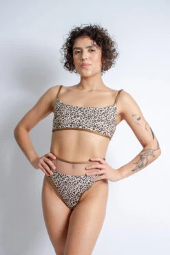 Rolling Vento Reversible Selva Bottoms - Beige Leopard/Chocolate -Pole Wear Shop Copiade MG 7235