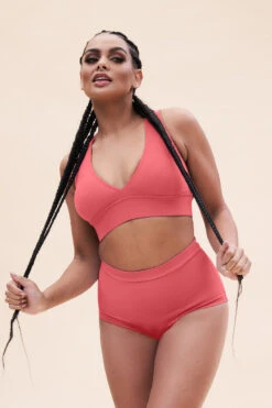 Lunalae Courtney V Neck Top - Recycled Watermelon -Pole Wear Shop Copyof1255TP 1012 2 1 90a09b4b 5e9b 418b ae47 baa1b157b782