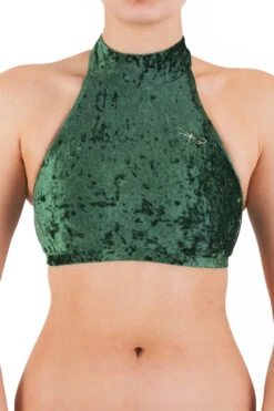 Dragonfly Lisette Top - Velvet Emerald 9 Dragonfly Lisette Top - Velvet Emerald -Pole Wear Shop DF Velvet Lisette top emerald