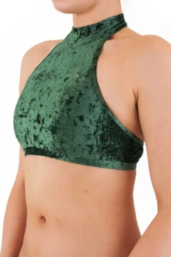 Dragonfly Lisette Top - Velvet Emerald 11 Dragonfly Lisette Top - Velvet Emerald -Pole Wear Shop DF Velvet Lisette top emerald2