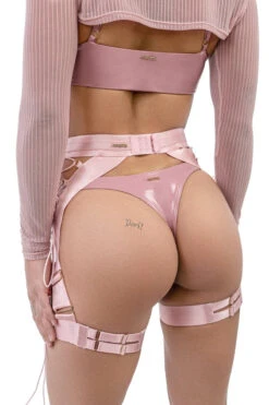 Naughty Thoughts XXX Rated Suspender - Pink 12 Naughty Thoughts XXX Rated Suspender - Pink -Pole Wear Shop DL 09075copy