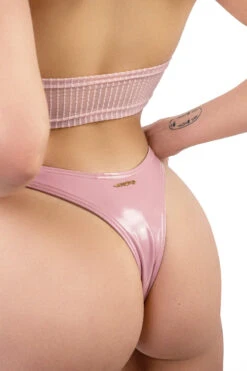 Naughty Thoughts Sinner Vinyl Thong Bottoms - Pink 11 Naughty Thoughts Sinner Vinyl Thong Bottoms - Pink -Pole Wear Shop DL 09199