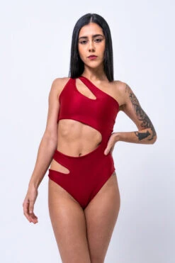 Sorte Under My Spell Bodysuit - Red -Pole Wear Shop DSC4427 1