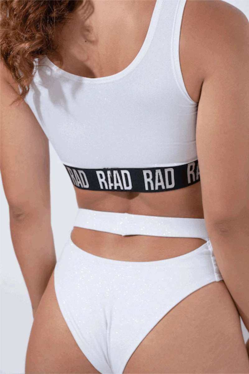 RAD Bahari Top - White Glitter 2 RAD Bahari Top - White Glitter - Image 2
