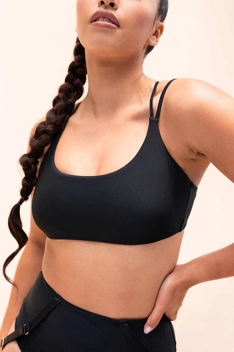 Lunalae Amelia Top - Recycled Black 2 Lunalae Amelia Top - Recycled Black - Image 2