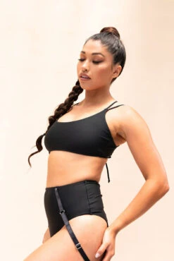 Lunalae Amelia Top - Recycled Black 5 Lunalae Amelia Top - Recycled Black -Pole Wear Shop E5 9039dfc7 88f7 457b 9873 4e2f1e524b29