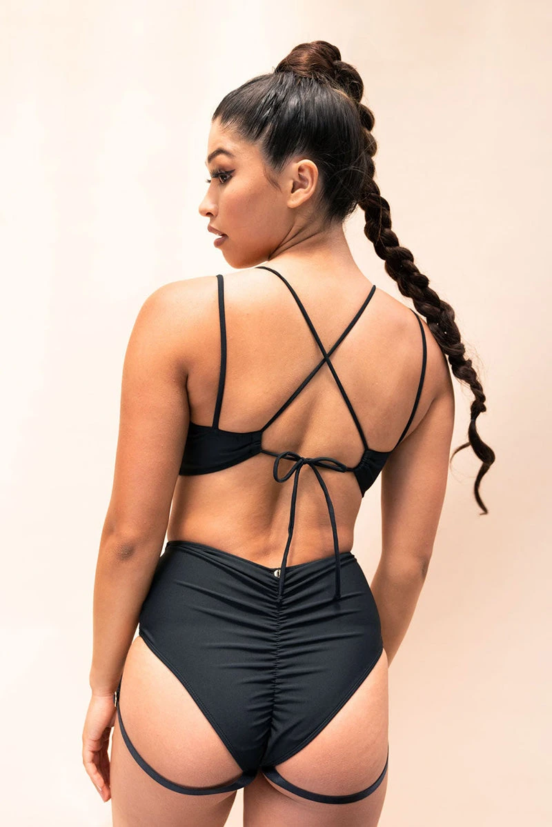 Lunalae Amelia Top - Recycled Black 1 Lunalae Amelia Top - Recycled Black