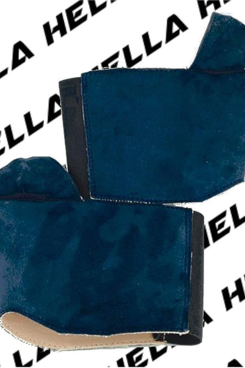 Hella Heels Classique Shoe Protector - Teal Faux Suede 1 Hella Heels Classique Shoe Protector - Teal Faux Suede