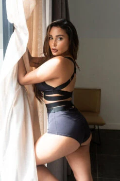 Lunalae Fallon Top - Recycled Black 12 Lunalae Fallon Top - Recycled Black -Pole Wear Shop FallonTopRecycled3