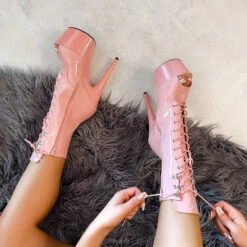 Hella Heels LipKit Open Toe 7inch Boots - Candy Shop 7 Hella Heels LipKit Open Toe 7inch Boots - Candy Shop -Pole Wear Shop File 014 Edit