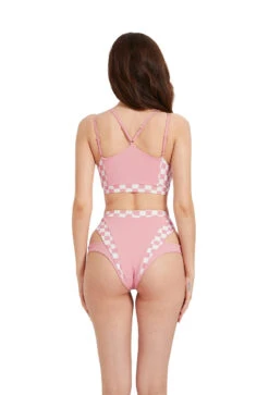 Hamade Activewear High Waisted Bottoms - Checkered Light Pink 12 Hamade Activewear High Waisted Bottoms - Checkered Light Pink -Pole Wear Shop HM 19 7f1ad4c7 7a6e 48c8 9c71 7008feac10e6
