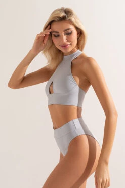 Shark Polewear Tanna Top - Light Grey -Pole Wear Shop IMG 7517 72c878b0 69f0 429f a54b 8d09a8096f19