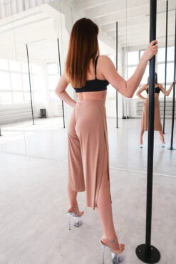 REV ACTIV Sensual Flow Pants (with Leg Slit) - Coffee 10 REV ACTIV Sensual Flow Pants (with Leg Slit) - Coffee -Pole Wear Shop IMG 8393 1