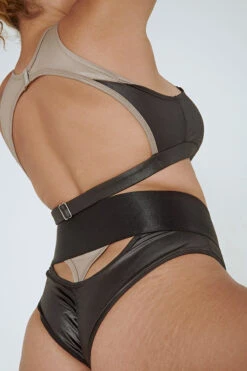 CXIX I Slay Sports Bra - Black/Mink -Pole Wear Shop I Slay Top Bottoms Mink Active wear Poledance dance Aerialist Fashion 2 56370ce1 2083 46a0 a5ca cd6af233df65