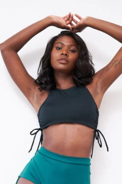 Lunalae Maria Top - Recycled Black -Pole Wear Shop Luna Lae 11 0520