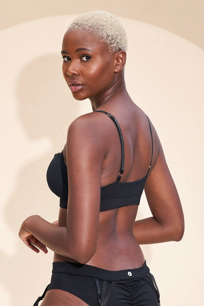 Lunalae Cleo Top - Recycled Black 4 Lunalae Cleo Top - Recycled Black - Image 4