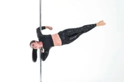 Paradise Chick Superhero Series Ultra Grip Crop Top - Black Leopard -Pole Wear Shop MG 1791 copy 1