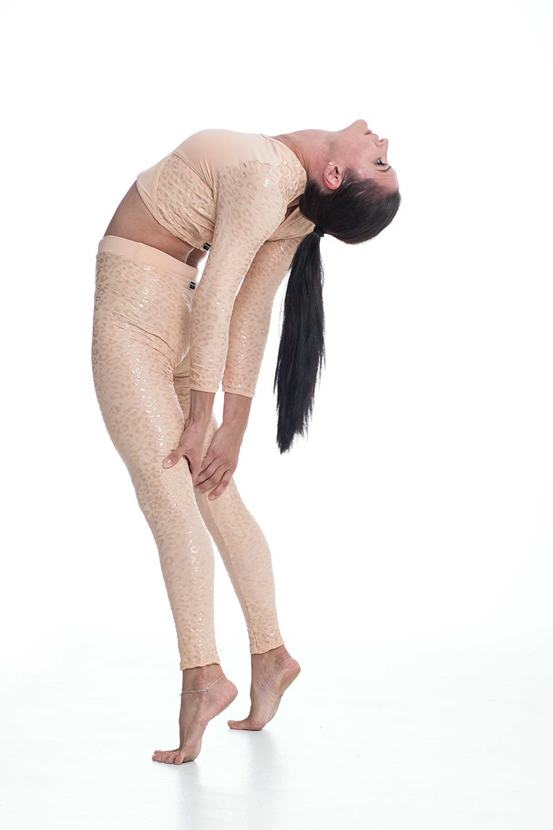 Paradise Chick Superhero Series Ultra Grip Leggings - Beige Leopard 7 Paradise Chick Superhero Series Ultra Grip Leggings - Beige Leopard - Image 7