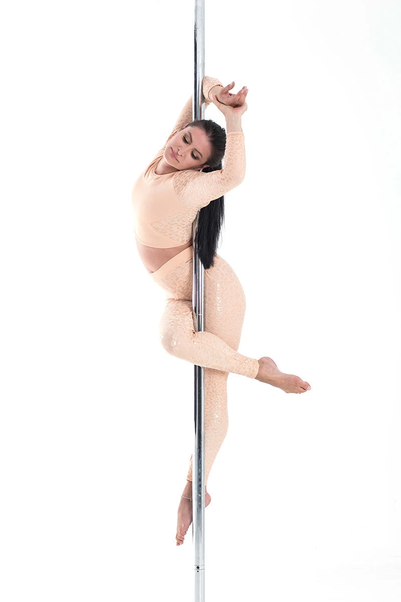 Paradise Chick Superhero Series Ultra Grip Leggings - Beige Leopard 5 Paradise Chick Superhero Series Ultra Grip Leggings - Beige Leopard - Image 5