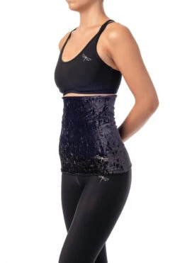 Dragonfly Back Warmer - Velvet Black -Pole Wear Shop VelvetBackWarmerBlack2