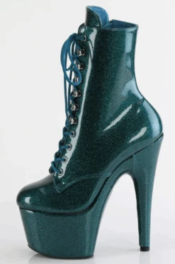 Pleaser USA Adore-1020GP 7inch Pleaser Boots - Teal Glitter -Pole Wear Shop adore 1020gp tlg m05