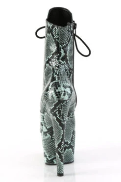 Pleaser USA Adore-1020SPWR 7inch Pleaser Boots - Mint Snake -Pole Wear Shop adore 1020sp mtsp m09