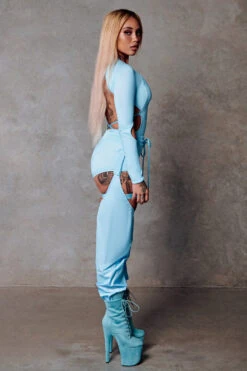 CXIX 119 Chaps - Blue -Pole Wear Shop blue bodysuit CXIX polewear fashion streetwear