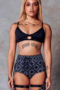 CXIX 119 Bralette - Black -Pole Wear Shop bralette black poledance CXIX 119 streetwear 2